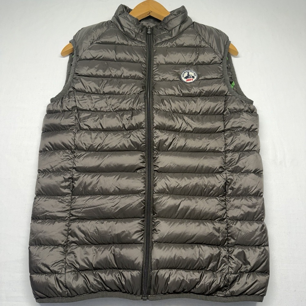 JOTT Tom Down‎ Vest Olive Green Puffer Jacket Sleeveless 90% Down Mens S
